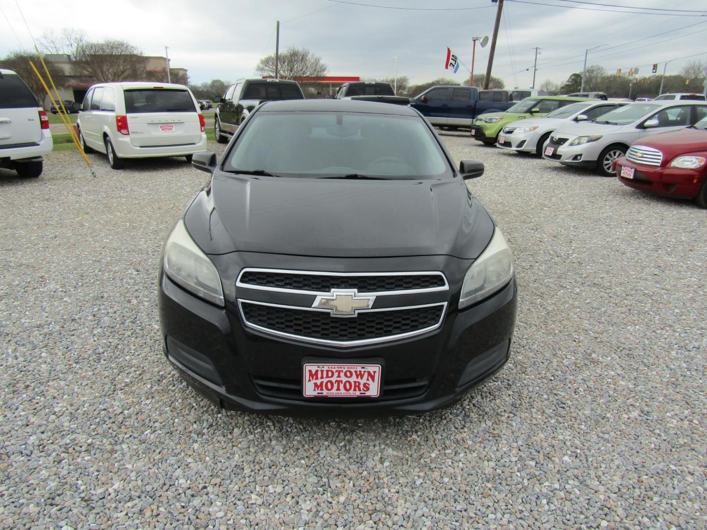 2013 Black /Gray Chevrolet Malibu LS (1G11B5SA1DF) with an 2.5L L4 DOHC 16V engine, Automatic transmission, located at 15016 S Hwy 231, Midland City, AL, 36350, (334) 983-3001, 31.306210, -85.495277 - Photo#1